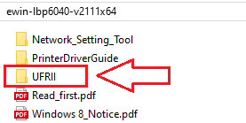 Öffnen Sie diesen Ordner, suchen Sie den Ordner [UFRII → uk_eng → x64]