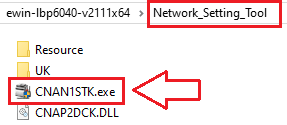 konfigurieren Sie zuerst die Netzwerkeinstellungen mit dem [MF/LBP Network Setup Tool]