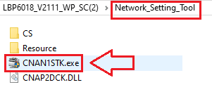 konfigurieren Sie zuerst die Netzwerkeinstellungen mit dem [MF/LBP Network Setup Tool]