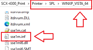 Suchen Sie die Datei sse1m.inf